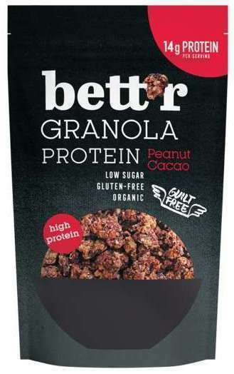 Granola proteica cu alune si cacao fara gluten bio 300g Bettr 