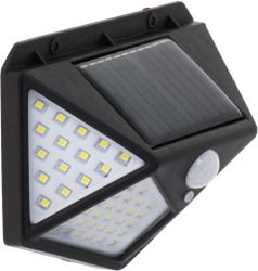 Lampa solara cu 100 becuri LED cu senzor de miscare 3 moduri de operare raza de actiune a senzorului 3-5 m 