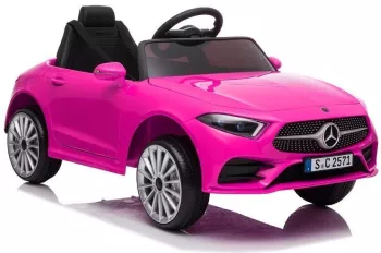 Masina electrica pentru copii Mercedes C Class CLS 350 2 motoare LeanToys 5178 roz 