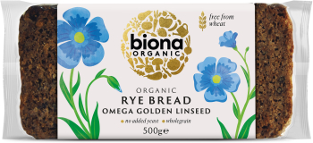 Paine integrala de secara cu seminte de in eco 500g Biona 