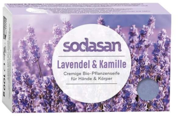 Sapun Crema Bio Lavanda si Musetel 100 Gr Sodasan 