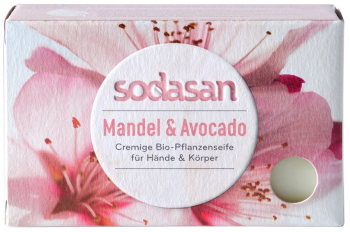 Sapun crema bio migdale si avocado 100g SODASAN 