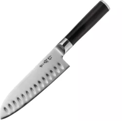 Cutit santoku Stellar-Taiku otel X50 CroMov14 30x4.5x2.5 cm argintiu/negru 
