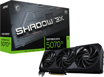 Placa video MSI SHADOW 3X OC NVIDIA GeForce RTX 5070 Ti 16GB GDDR7 256 bit DLSS 4