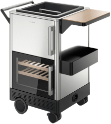 Bar mobil cu racitor de vinuri incorporat 19 sticle   Dometic MB300S inox 