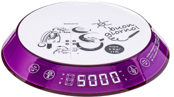 Cantar de bucatarie digital Casa Bugatti Glamour 5 kg mov 