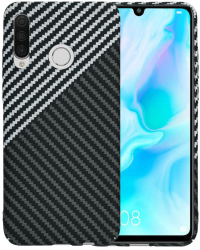 Husa pentru Huawei P30 Lite / P30 Lite New Edition - Techsuit Carbonite FiberShell - Stealth Gray 