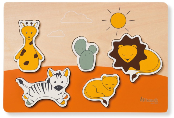 Puzzle din lemn certificat FSC Hauck Safari