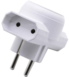 Triplu stecher - adaptor 3 prize Culoare - alb 