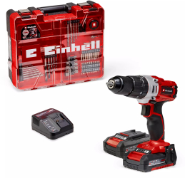 Masina de gaurit si insurubat cu percutie Einhell TE-CD 18/2 Li-i +64 cu acumulator 