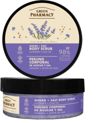 Scrub corporal cu sare zahar ulei de lavanda si ulei de in 200 ml 