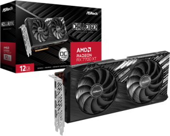 Placa video ASRock AMD Radeon RX 7700 XT Challenger OC 12GB GDDR6 192bit 