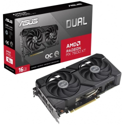 Placa video ASUS AMD Radeon RX 7600 XT DUAL OC 16GB GDDR6 128bit 