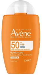 Crema faciala hidratanta si matifianta cu protectie solara ridicata Avene Solaire Ultra Fluido SPF50 50 ml 