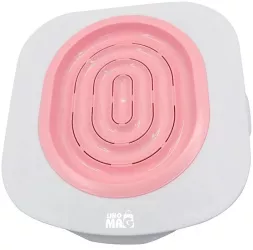 Adaptor de toaleta pentru pisici Linomag® Kit pentru educare pisicii la toaleta Roz 