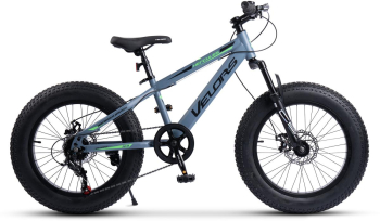 Bicicleta Copii Fat Bike Velors Hercules V20235D 20 Echipare Shimano 7 Viteze Gri/Verde 