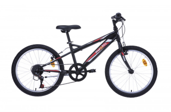 Bicicleta pentru baieti 20 inch 6 viteze rosu negru 