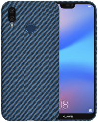 Husa pentru Huawei P20 Lite - Techsuit Carbonite FiberShell - Cyan 