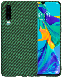 Husa pentru Huawei P30 - Techsuit Carbonite FiberShell - Green 