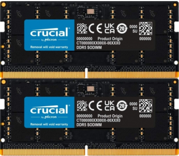 Kit Memorie SO-DIMM Crucial CT2K32G48C40S5 64GB DDR5-4800MHz CL40 Dual Channel 