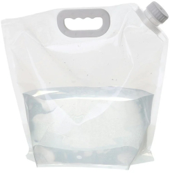 Recipient pliabil cu maner pentru apa plastic 10 L 38 x 41 cm Gonga® Transparent 