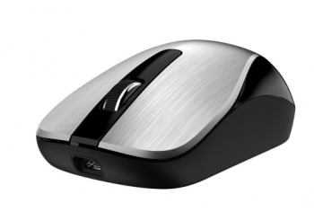 Mouse Optic Genius ECO-8015 USB Wireless Black-Silver 