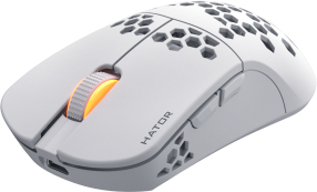 Mouse Optic Hator Stellar Pro USB Wireless/Bluetooth/USB White 