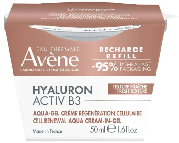 Crema-gel facial hidratant reincarcabil anti-rid si anti-imbatranire cu efect de fermitate Avene Hyaluron Activ B3 50 ml