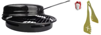 Gratar cu capac pentru aragaz Grunberg Cadou Ustensila de bucatarie 2in1 Cleste si Spatula JN865/GR368 
