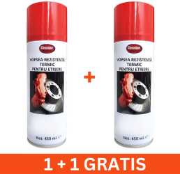Vopsea termica pentru etriere 450ml rosu 1+1 gratis 