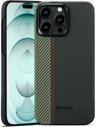 Husa Pitaka iPhone 15 Pro Fusion Weaving MagEZ Case 4 Overture 600D 
