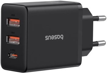 Incarcator retea Baseus Cube Fast Charge 2U+C 30W negru 