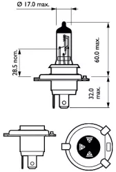 BEC FAR H4 60/55W 12V RACING VISION GT200 blister PHILIPS 