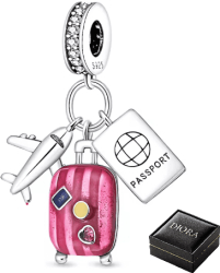 Charm Passport Travel Argint compatibil bratara Pandora