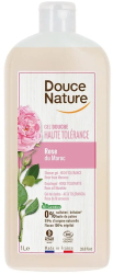 Gel de dus cu inalta toleranta cu apa de trandafiri 1L Douce Nature 