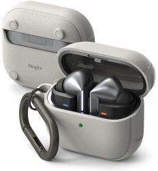 Husa pentru Samsung Galaxy Buds 3/3 Pro Z176 Policarbonat Termopoliuretan Warm Gray 