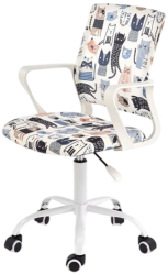 Scaun birou copii HM Oris stofa baza metalica inaltime reglabila rotatie 360° sarcina maxima 80 kg multicolor 