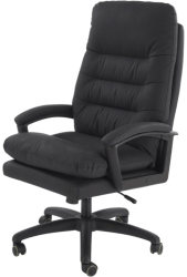 Scaun directorial HM Harbor piele ecologica mecanism de balansare perne duble sarcina maxima 120 kg negru 