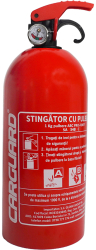 Stingator cu pulbere 1KG cu manometru model A B C - Certificat R.A.R. 