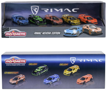 Majorette Set 5 Masinute Rimac Nevera Edition Giftpack 