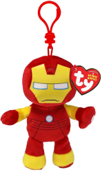 Plus Breloc Ty 8.5cm Beanie Babies Marvel Iron Man 