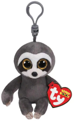 Plus Breloc Ty 8.5cm Boos Dangler Lenes Gri 