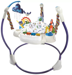 Saritor pentru copii cu centru de activitati WePro Store Baby jumper 3 trepte de inaltime Sunete Lumini Accesorii atractive Multicolor 