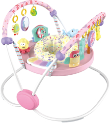 Saritor pentru copii cu Centru de Activitati WePro Store Baby Jumper Ajustabil pe Inaltime Scaun Rotativ 360 Sunete Lumini si Accesorii