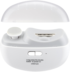 Unghiera Electrica Pentru Taierea si Pilirea Unghiilor 2 in 1 Lumina LED si Compartiment Resturi Incarcare USB 