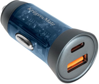 Incarcator auto 43W USB + USB tip C cu functie QC si PD 