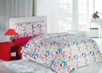 Cearceaf pat elastic Mally Butterfly 160 x 200 cm 