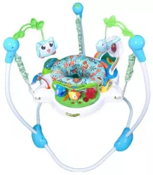 Saritor pentru copii cu centru de activitati WePro Store Baby jumper ajustabil pe inaltime scaun rotativ 360° Sunete Lumini Acceso 