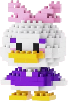 Set de constructie mini personaj desene animate Daisy Duck 137 piese varsta 6+ani 