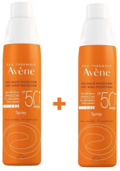 Set Spray rezistent la apa cu protectie solara foarte ridicata Avene Solaire Spray SPF50+ 2 x 200 ml